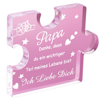 Personalizowany akrylowy blok w stylu układanki Prezent na Dzień Ojca