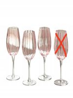 Zestaw 3 kieliszków do szampana Ottilie