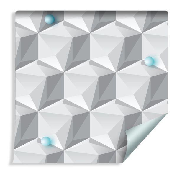 Tapeta Geometryczny Motyw - Efekt 3D zdjęcie 1