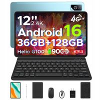 Tablet Android 16 DOOGEE TABG6PRO-V 12" 36+128GB 9000mAh 2.4K/4G LTE/ZESTAW