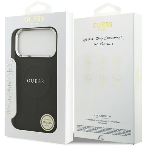 etui guess classic logo magsafe do       iphone 17 pro max czarny na Arena.pl