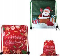 2X WOREK BOŻONARODZENIOWY ŚWIĄTECZNY NA PREZENTY DLA DZIECI MERRY CHRISTMAS