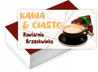 Wizytówki firmowe reklamowe 200szt dużo wzorów KAWIARNIA CIASTO