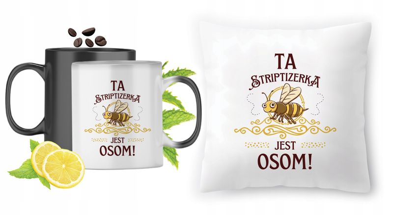 Dla Striptizerki Zestaw Kubek Magiczny + Poduszka Z Nadrukiem Ze Zdjęciem zdjęcie 1