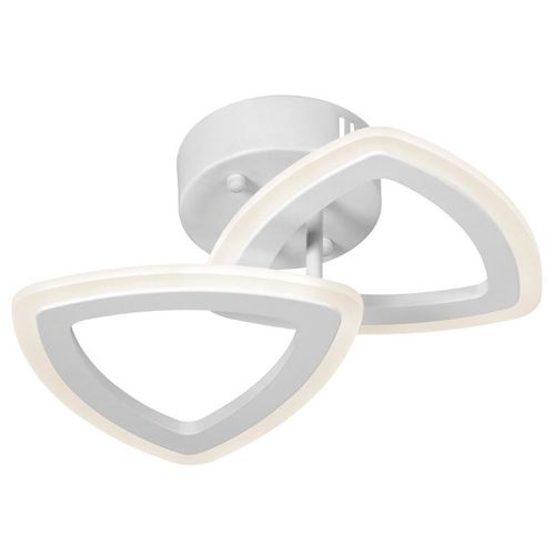 Metalowa lampa sufitowa W7112-2S WT białe trójkąty LED 36W hol na Arena.pl