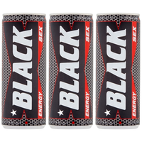 Black Energy Sex Energy Gazowany napój energetyzujący 250 ml x 3 sztuk