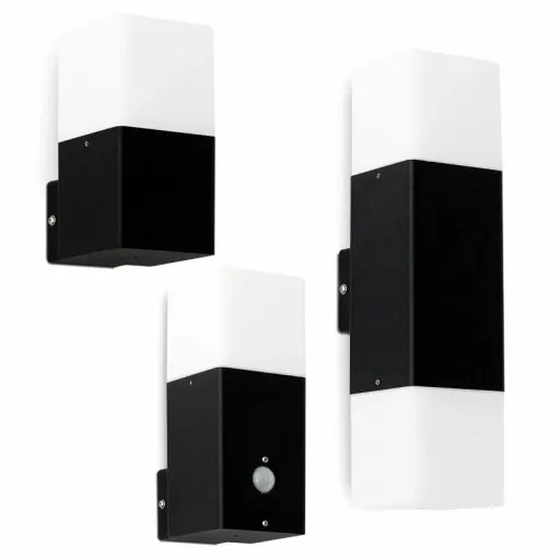 Kinkiet zewnętrzny ścienny z czujnikiem ruchu zmierzchu i zmierzchu do LED zdjęcie 5