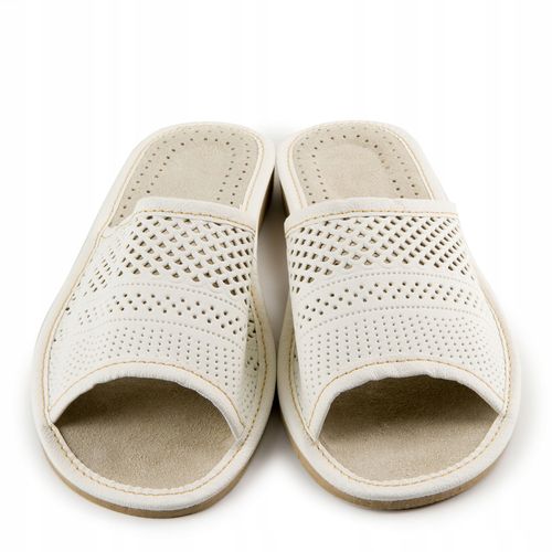 DAMSKIE KAPCIE Skórzane Pantofle Skóra Ciapy na Arena.pl