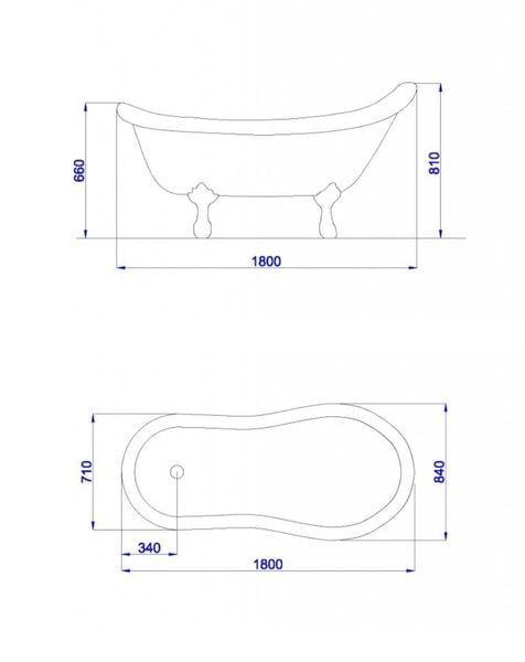 WANNA WOLNOSTOJĄCA RETRO MIRIAM 160,170,180 CM - zdjęcie 13