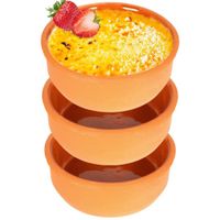 kokilki miseczki foremki kamionkowe do zapiekania 3 szt.