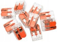 WAGO ZŁĄCZKA ZAPINANA PODWÓJNA 2x4mm 221-412 50 szt