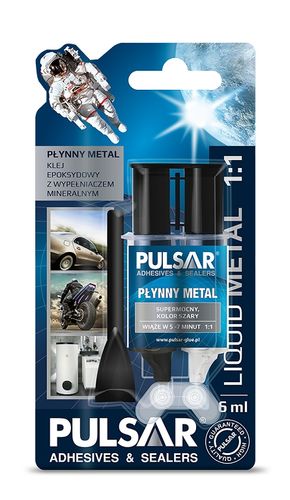 KLEJ DO METALU PŁYNNY METAL SPAWANIE NA ZIMNO EPOKSYDOWY PULSAR 6 ml na Arena.pl