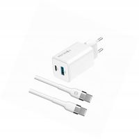 Szybka ładowarka GaN 45W 2 wejścia USB i USB-C z kablem do iPhone 16