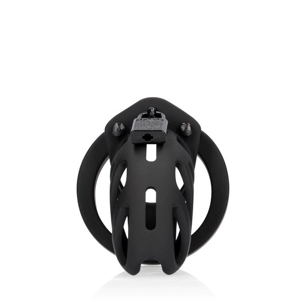 Model 24 - Chastity Cage - 3.5'' / 9 Cm - Black zdjęcie 3