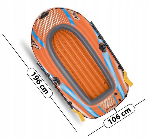 Ponton Dmuchany 2os.KONDOR Elite 2000 zestaw POMPKA WIOSŁA Bestawy 61141 na Arena.pl
