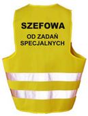 Kamizelka odblaskowa SZEFOWA DO ZADAŃ SPECJALNYCH