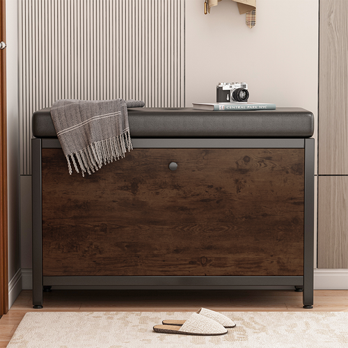 SZAFKA NA BUTY POJEMNA Z SIEDZISKIEM SCHOWEK PÓŁKA OTWIERANA DREWNO RETRO na Arena.pl