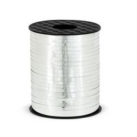 Wstążka tasiemka plastikowa do balonów srebrna