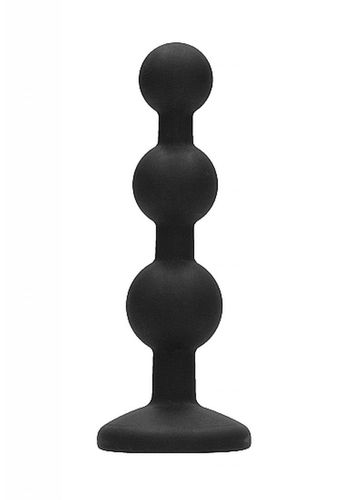silicone beaded diamond butt plug   black na Arena.pl
