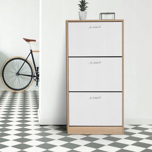 szafka na buty regał 3 komory obuwie komoda pojemna do przedpokoju regał na Arena.pl