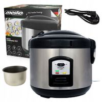 Garnek Do Gotowania Ryżu Ryżowar Stal Nierdzewna 1,5L 1000W Adler Ad6406