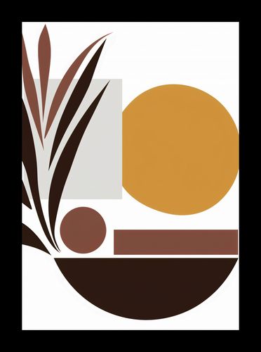 Plakat 21x29,7cm Stylizacja Roślin na Arena.pl
