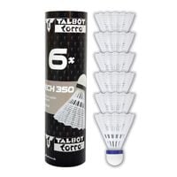 Lotki do badmintona TALBOT TORRO Tech 350 Medium 6 szt - białe