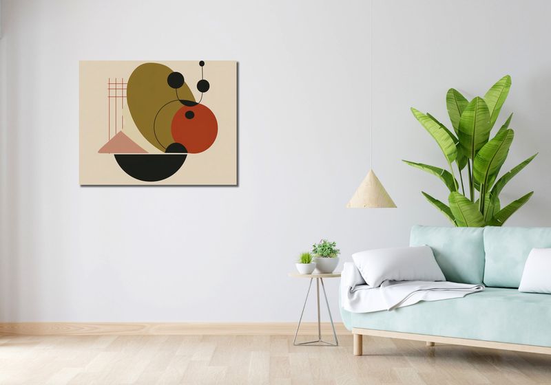 Obraz 90x70cm Geometryczny Balans zdjęcie 2