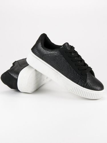 CZARNE TRAMPKI SNAKE PRINT Rozmiar - 41 na Arena.pl