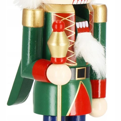 DZIADEK DO ORZECHÓW DREWNIANY ozdoba świąteczna XXL figurka PREMIUM 38 cm na Arena.pl