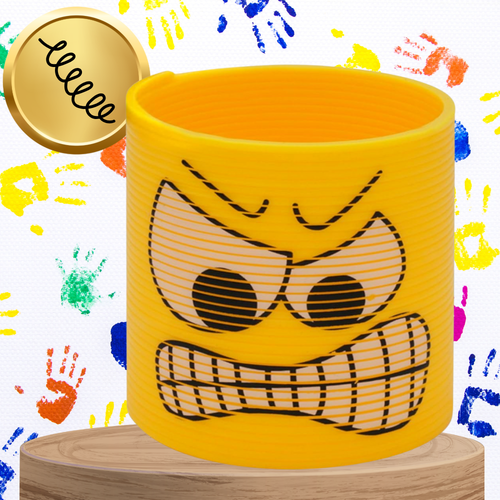 sprężyna dla dzieci magiczna sprężynka magic springs emoji żółta na Arena.pl