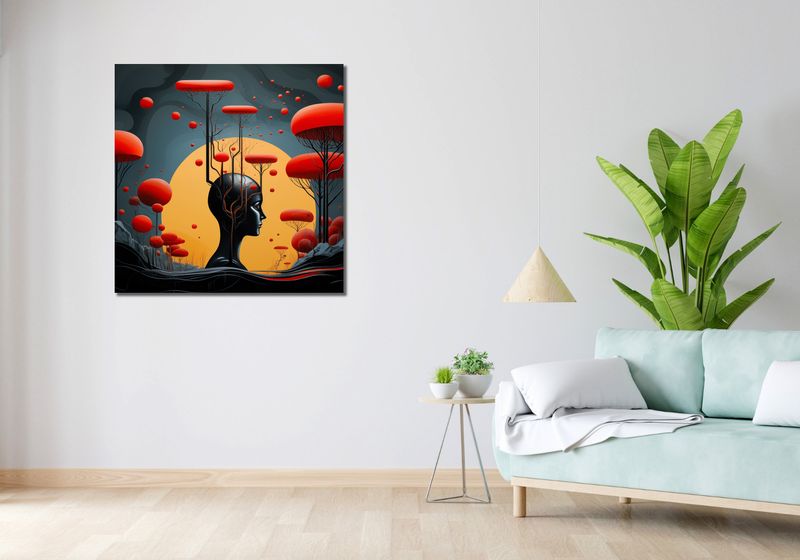 Obraz 90x90cm Myślokształty zdjęcie 2