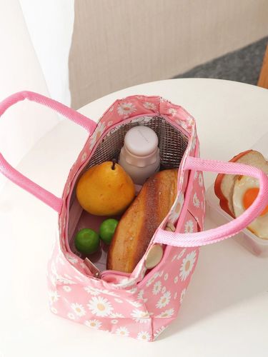 Torba Termiczna Izolacyjna Na Drugie Śniadanie Lunch Stokrotka Różowa na Arena.pl