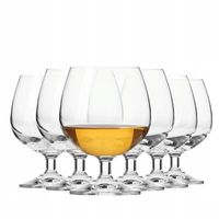 Kieliszki KROSNO Servo Line do koniaku brandy 6szt 230ml koniakówki