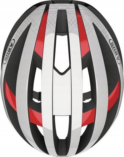 Kask rowerowy Abus Viantor szosa gravel czerwony czarny biały r. L 58-62 cm na Arena.pl