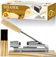 Dziadek do orzechów na podstawce ANTYPOŚLIZGOWEJ mocny stalowy REGULOWANY