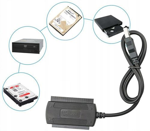 Adapter USB IDE 3,5 2,5 SATA ATA ZASILACZ MOLEX na Arena.pl