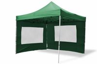 Pawilon ogrodowy Garth rozkładany 3 x 3 m - zielony, 4 ściany