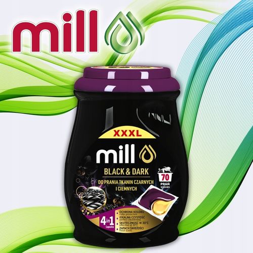 Mill Kapsułki do Prania Czarnych i Ciemnych Tkanin 70 kapsułek na Arena.pl