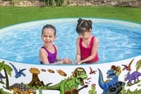 Basen Rozporowy Dinozaury Dla Dzieci 3+ Bestway 244X46Cm Winyl + Pcv