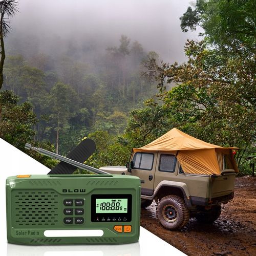 RADIO PRZENOŚNE KUCHENNE SOLARNE DYNAMO BUDOWLANE LATARKA POWERBANK na Arena.pl