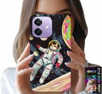 ETUI DO OPPO A40 / A40M - KOCI ASTRONAUTA KOT KOSMOS OBUDOWA CASE