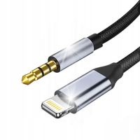 KABEL PRZEWÓD ADAPTER PRZEJŚCIÓWKA AUDIO LIGHTNING do MINI-JACK 3,5MM 100CM