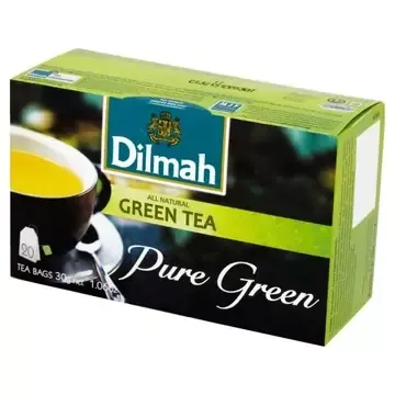 DILMAH HERBATA ZIELONA PURE GREEN 20TB zdjęcie 1