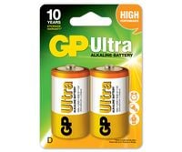 bateria ultra+ alkaline lr20 d 1.5v 2sz - gp13aup-u2