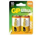 bateria ultra+ alkaline lr20 d 1.5v 2sz - gp13aup-u2