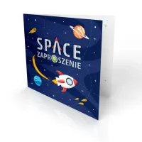 Zaproszenie na imprezę Kosmos 6szt