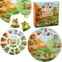 edukacyjne puzzle 4 pory roku cubika zabawka 15238