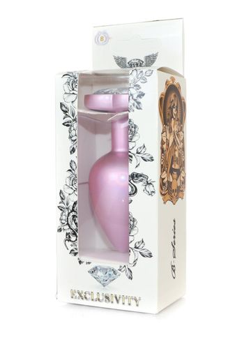 Plug-Jewellery Pearl Pink Heart PLUG- Clear L na Arena.pl