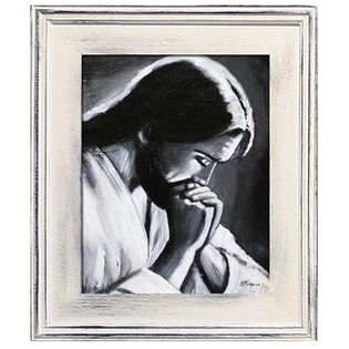 Obraz ręcznie malowany Chrystus 27x32cm